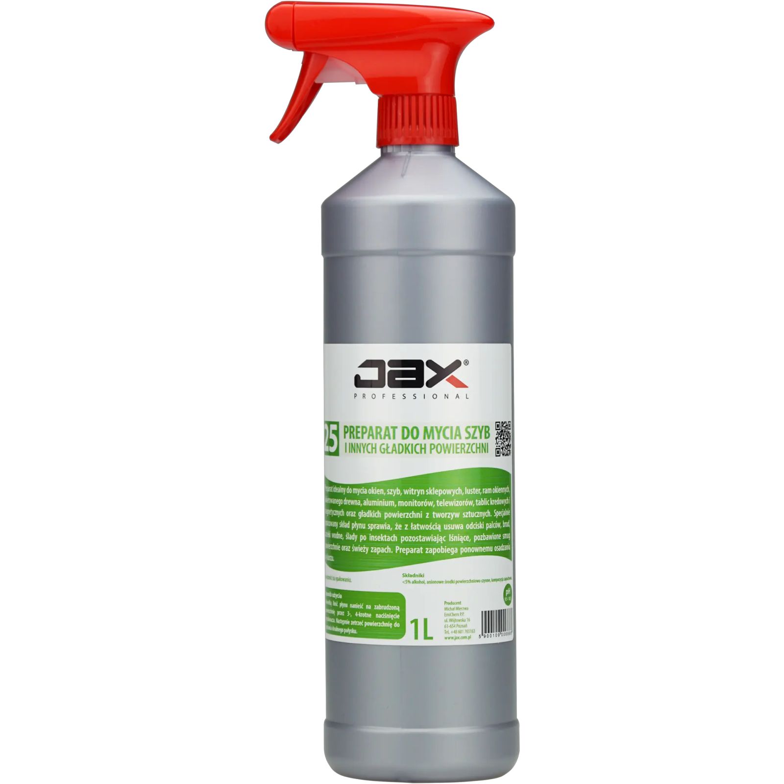 JAX Professional "25" 1л засіб для миття скла та гладких поверхонь